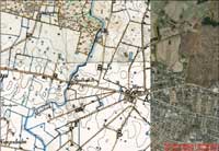 Gammelt kort over skel